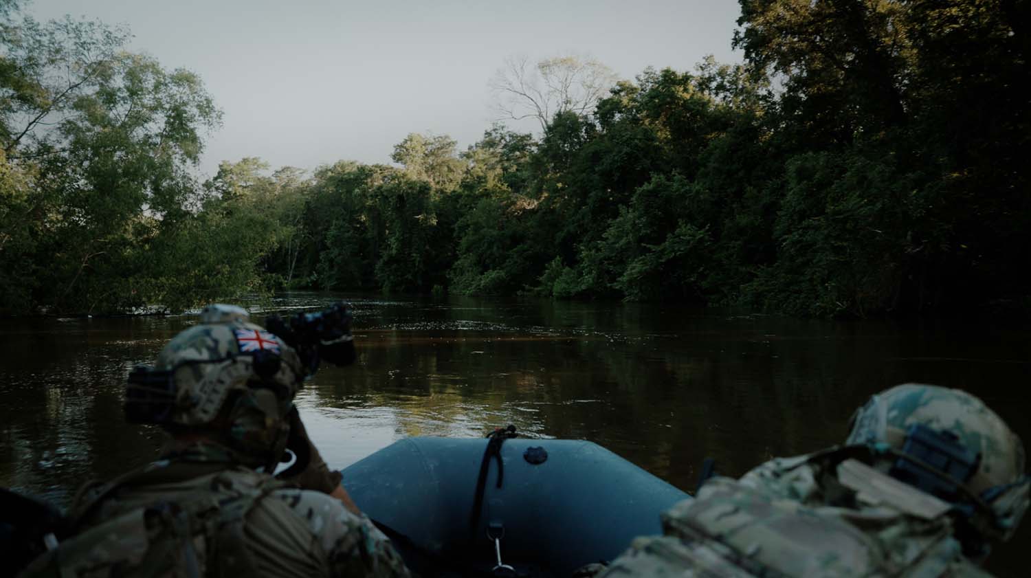 Royal Marines on Riverine patrol