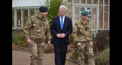 Defence Secretary visits home of 45 Commando Group