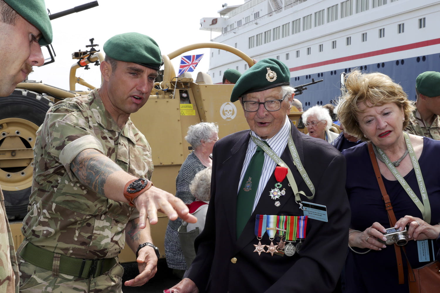 Royal Marines mark D-Day with emotional meeting with veterans