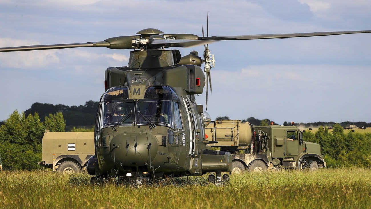 Royal Marines battlefield logistics tested on Salisbury Plain