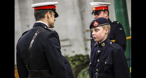 Royal Marines Volunteer Cadet Corps receive berets