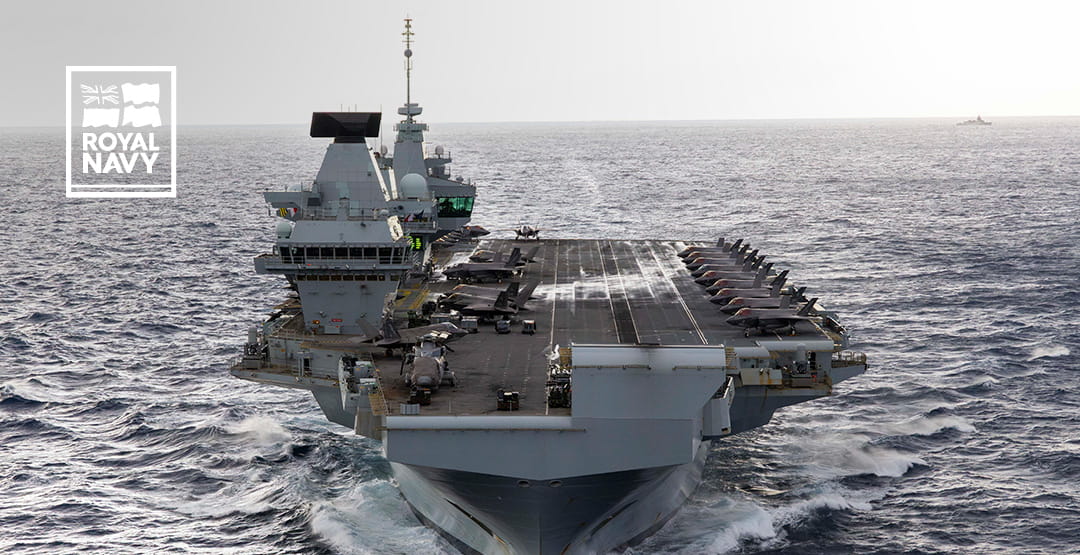 Royal Navy flagship HMS Prince of Wales sails to prepare for her next mission