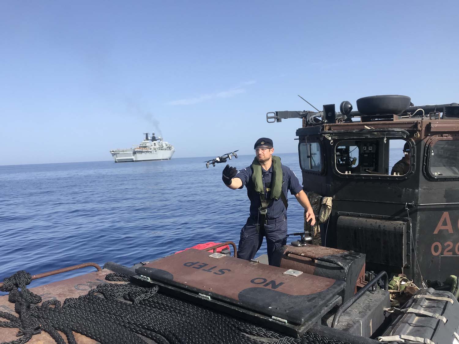 Royal Navy divers embarked on HMS Albion used new technology while training in the Mediterranean. 