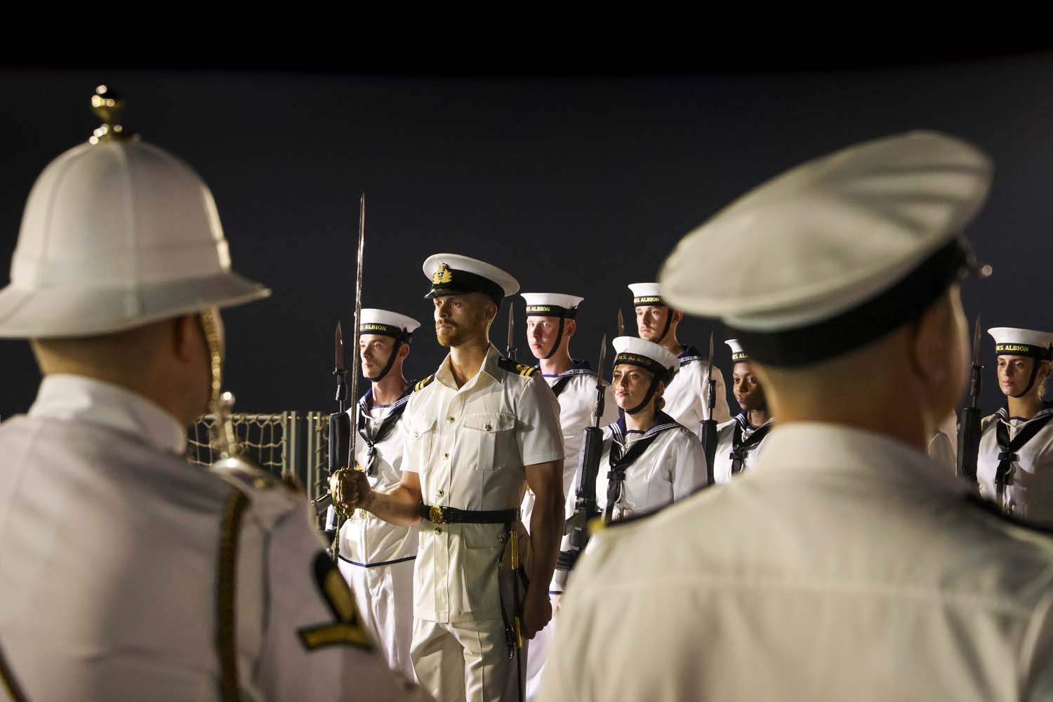 HMS Albion visited Egypt as part of her Mediterranean deployment. Picture: LPhot Finn Stainer-Hutchins