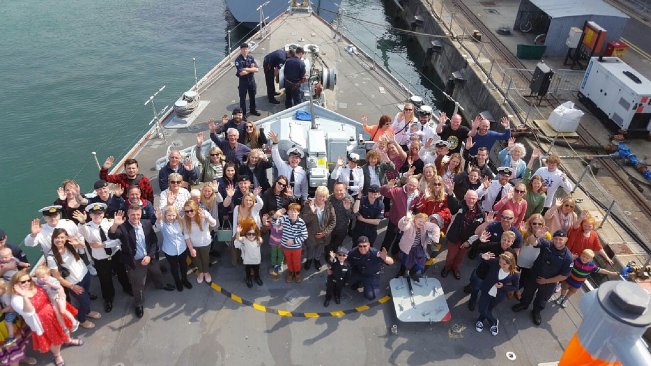 Families and affiliates flock to HMS Atherstone