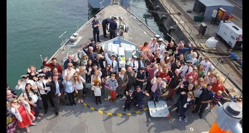 Families and affiliates flock to HMS Atherstone