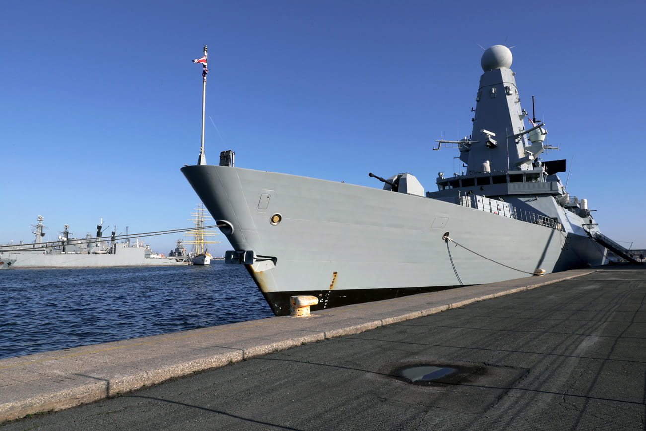 HMS Daring trains with Romanian allies as Black Sea visit continues