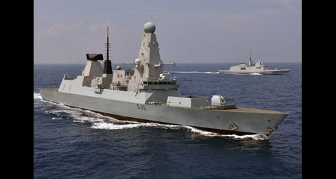 Defender in the Indian Ocean