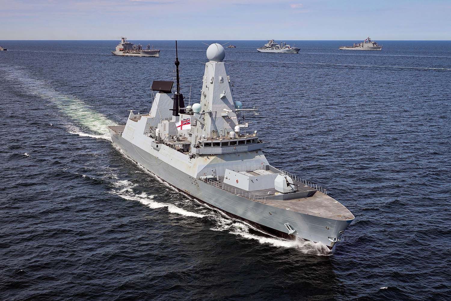 HMS Defender leads weekend of commemorations marking victory in the Atlantic 