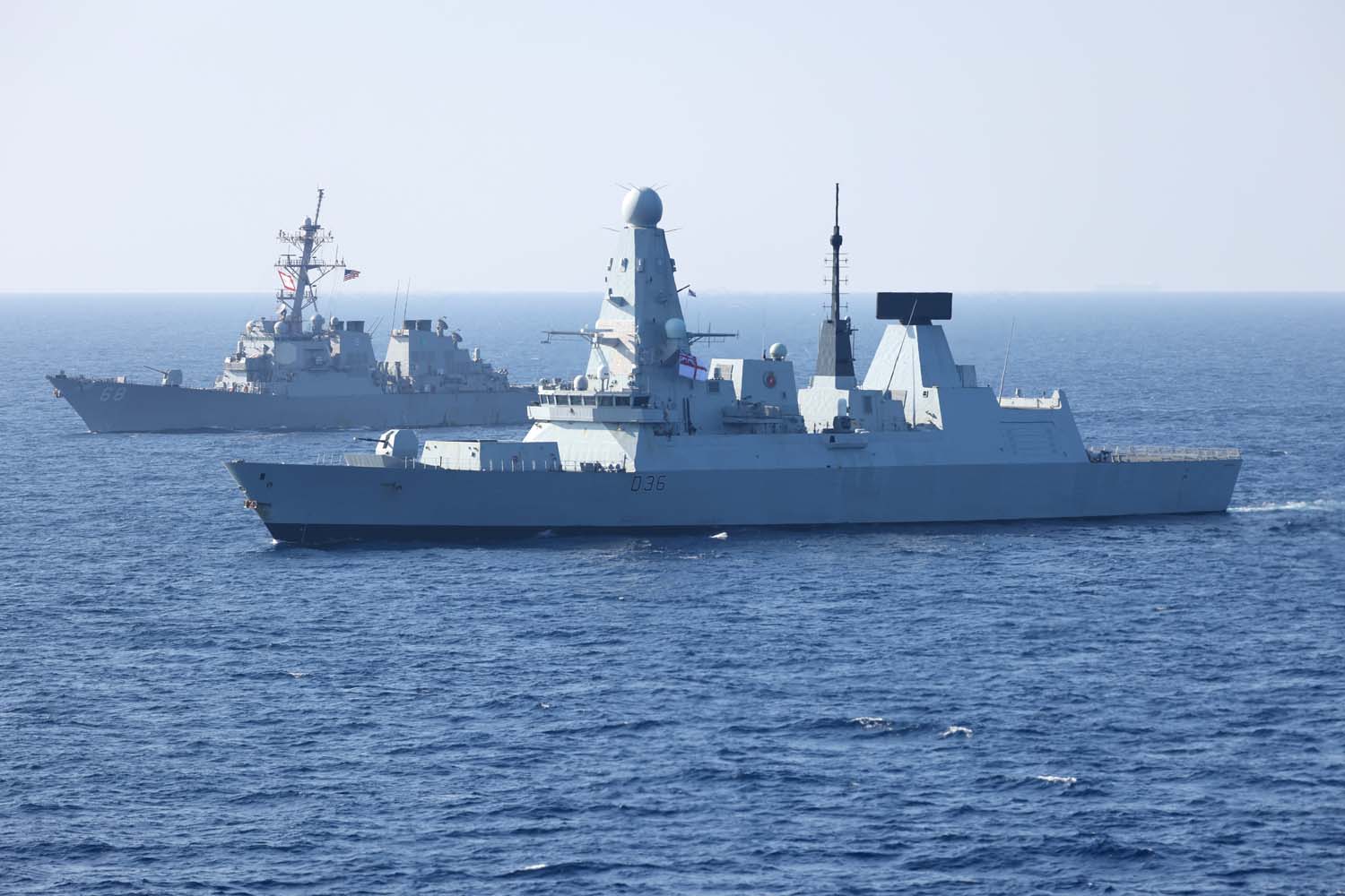 HMS Defender and the UK Carrier Strike Group have been on exercises with partner nations in the Pacific Ocean. LPhot Unaisi Luke