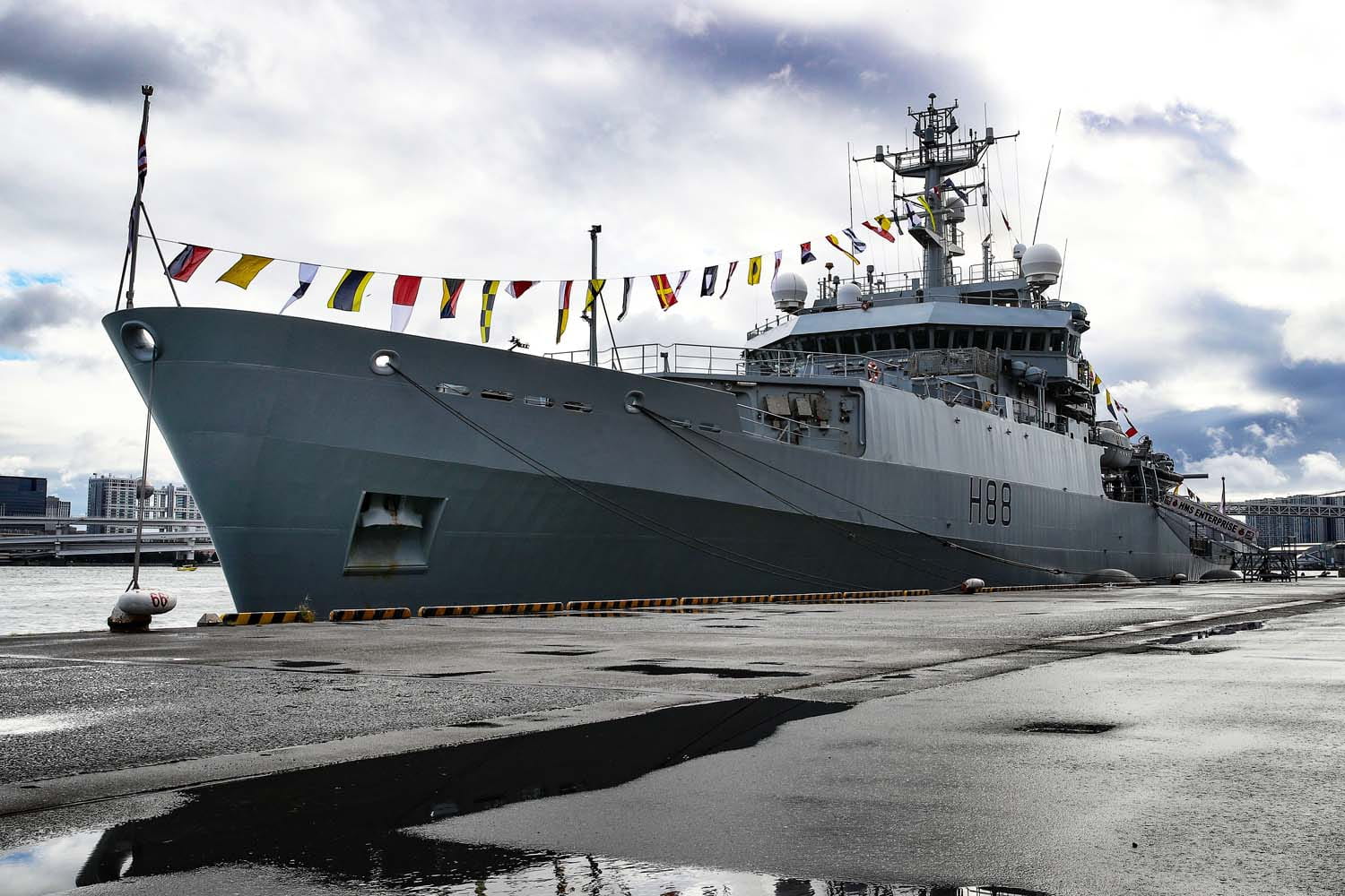 HMS Enterprise in Japan last October. Picture: LPhot Alex Ceolin