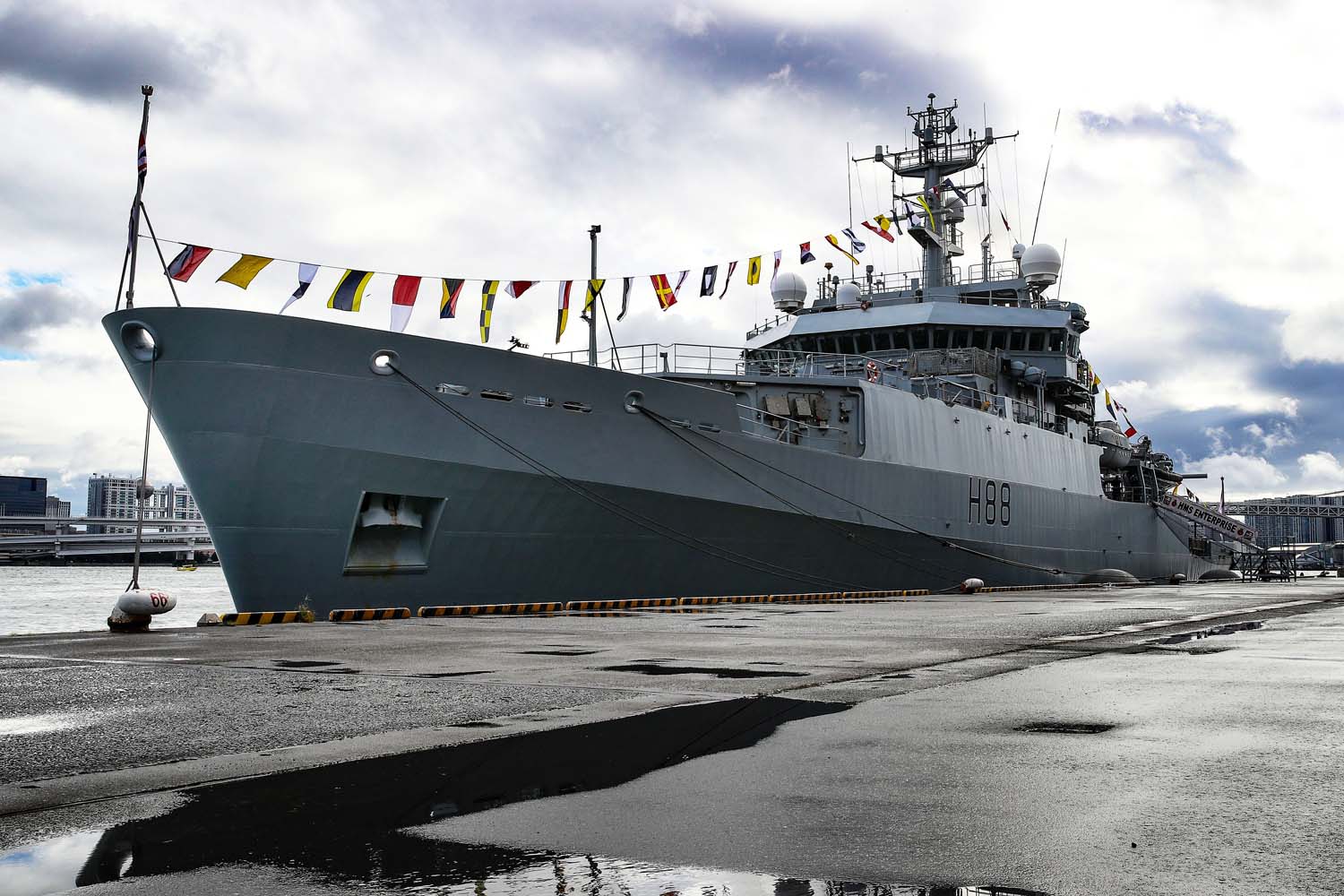 HMS Enterprise in Japan last October. Picture: LPhot Alex Ceolin