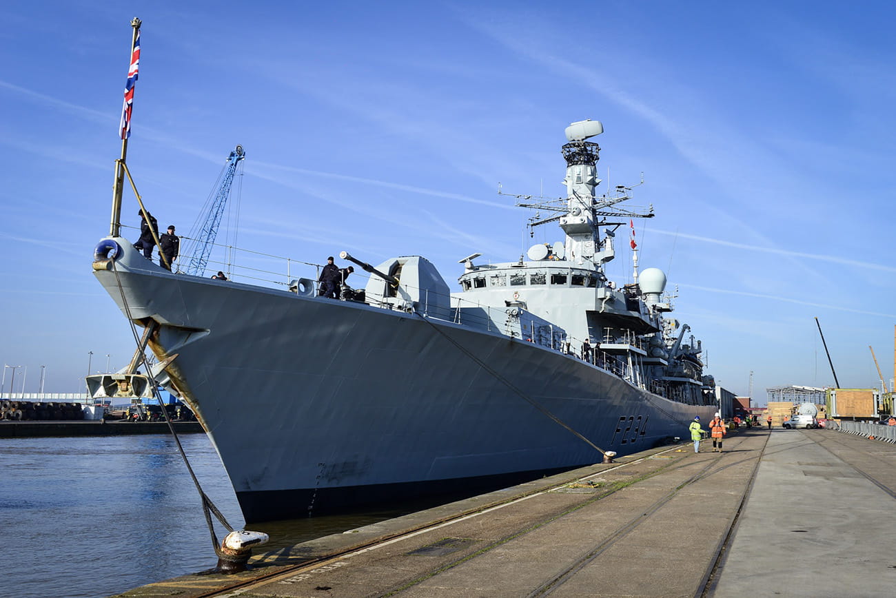 Iron Duke visits affiliated City of Hull
