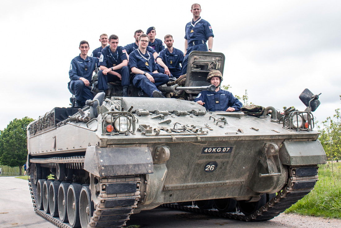 Sailors become soldiers for a day
