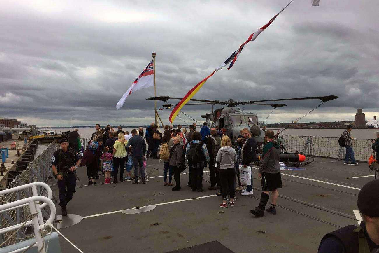 HMS Iron Duke is star of National Armed Forces Day
