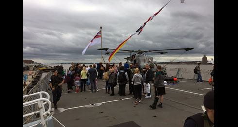 HMS Iron Duke is star of National Armed Forces Day