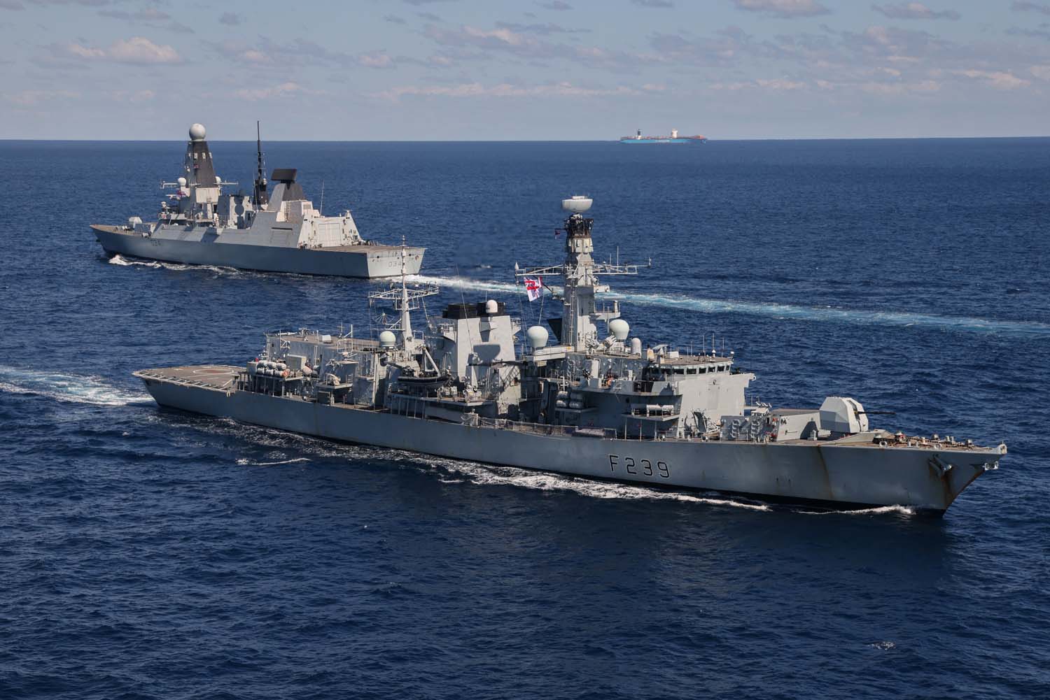 HMS Iron Duke at sea