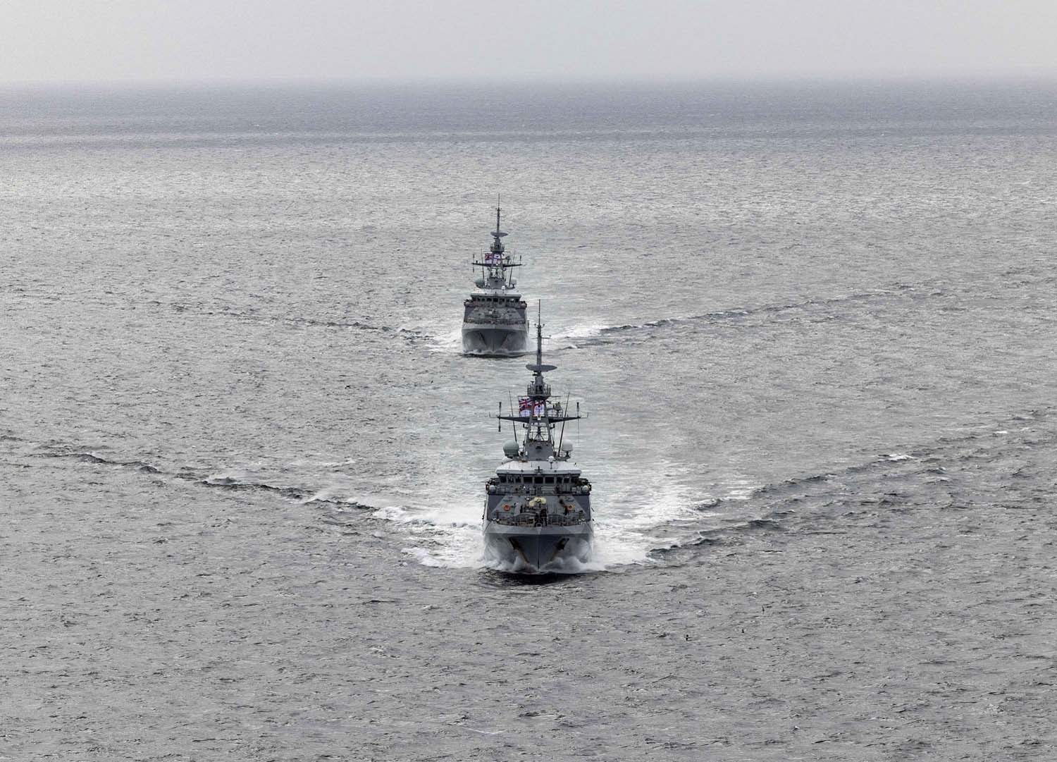 It’s goodbye from Forth, hello from Medway as patrol ships swap places in Falklands 