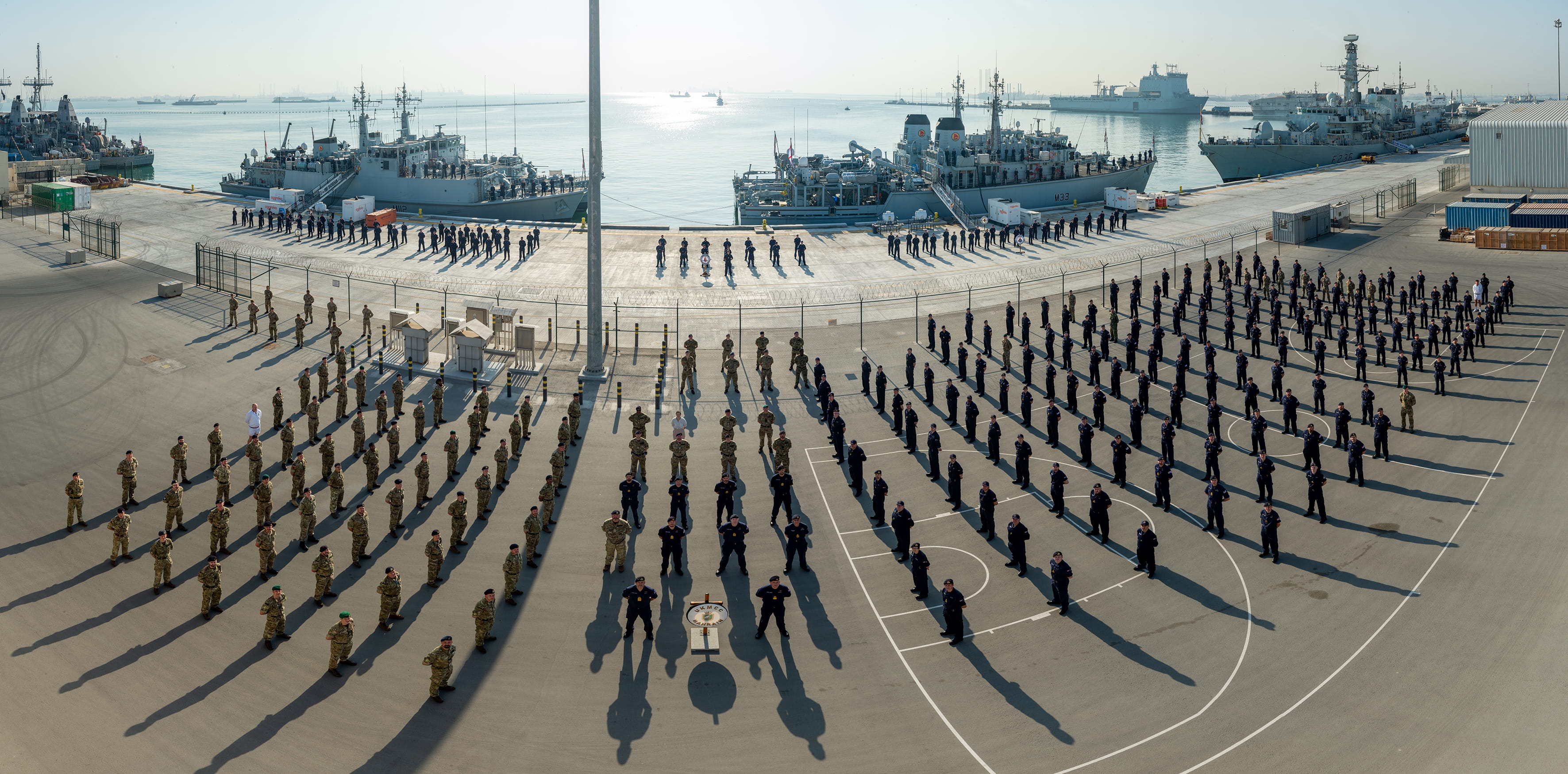 403 personnel and six ships under the direction of UKMCC