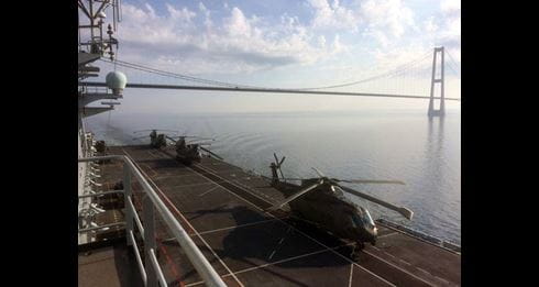 HMS Ocean joins Baltic exercise
