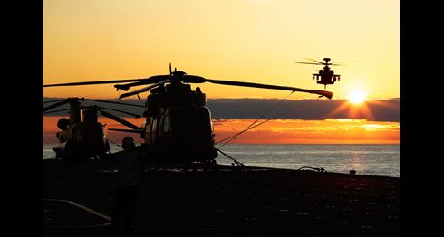 Royal Navy lands NATO exercise aircraft