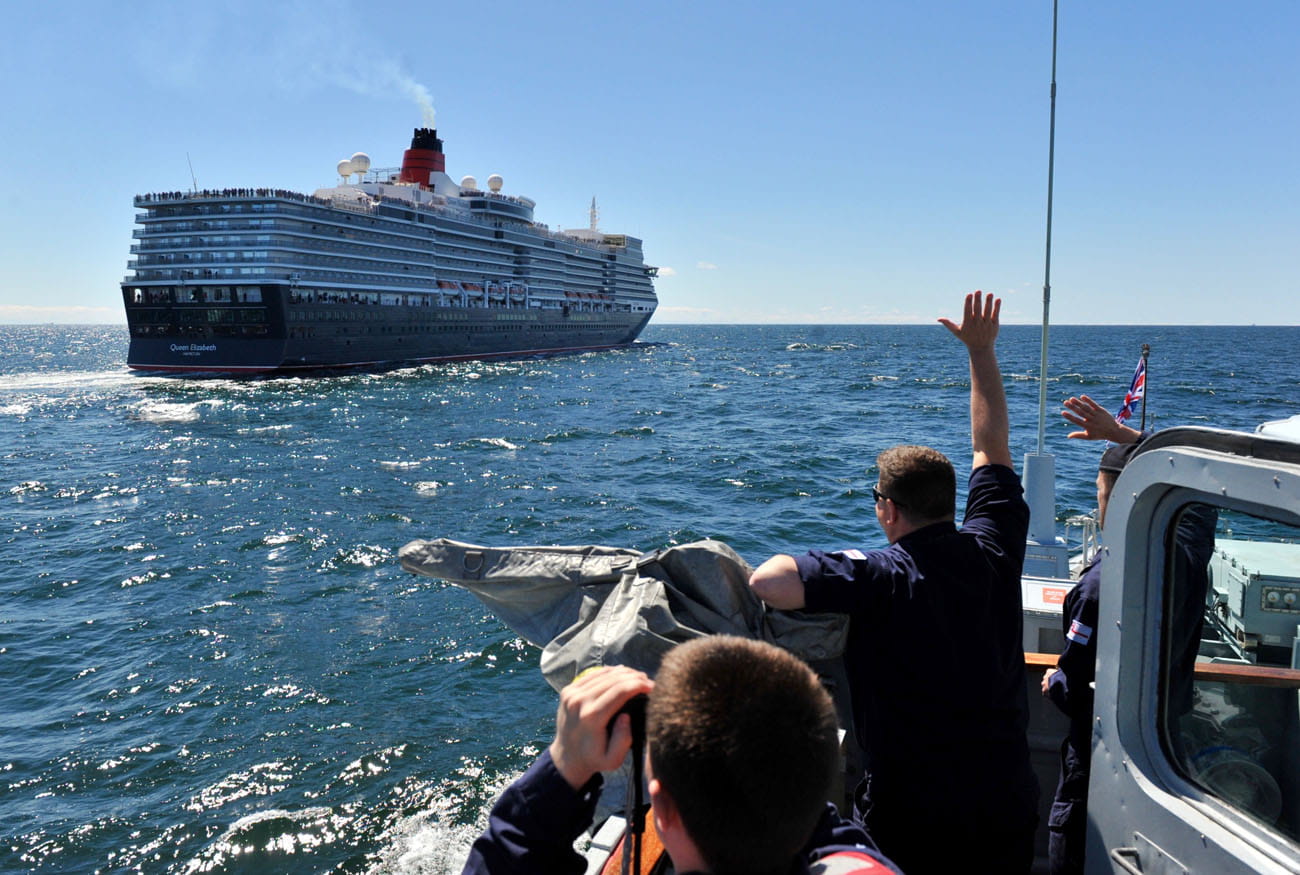 HMS Pembroke has brush with maritime royalty
