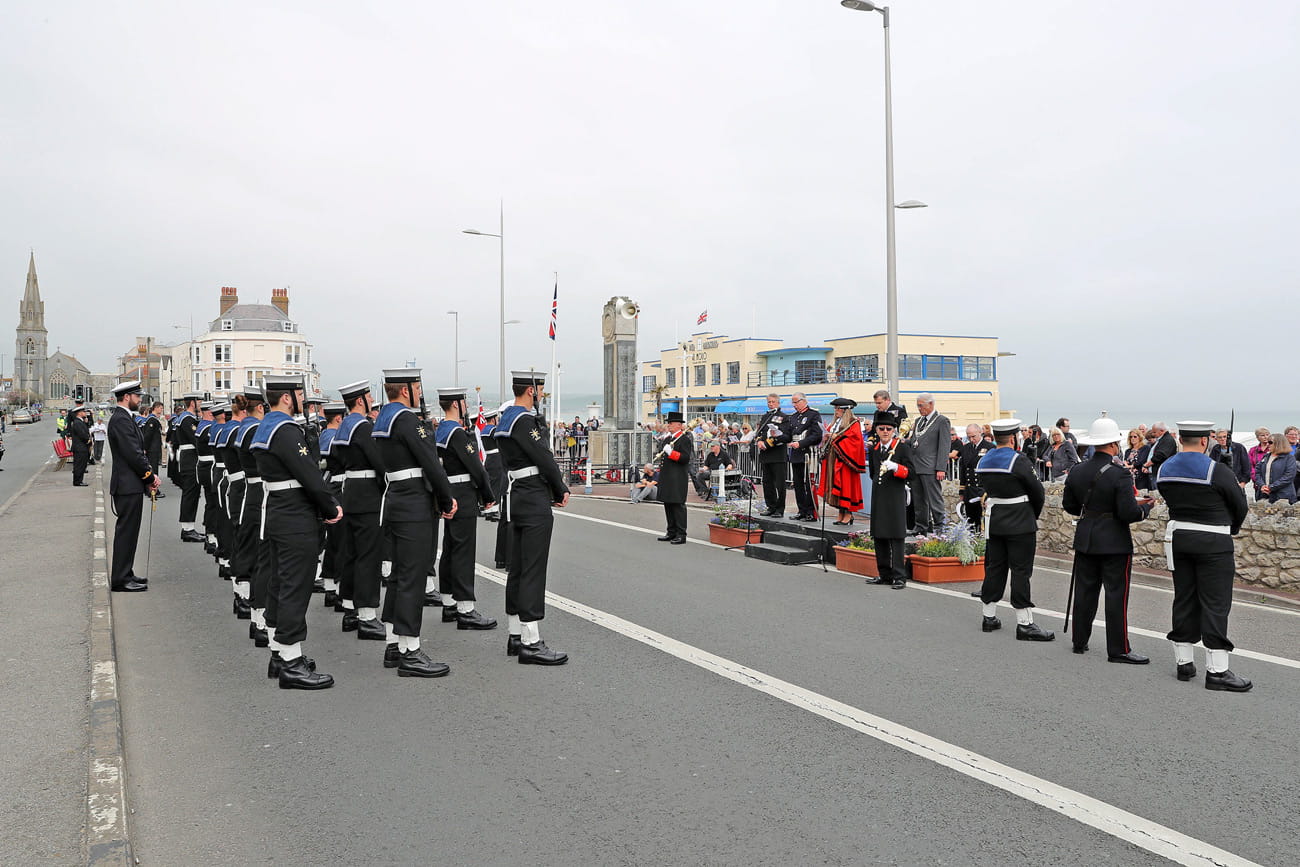 HMS Portland visits Portland
