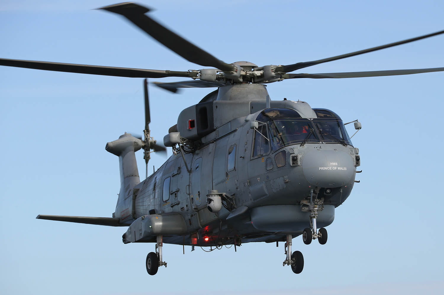 First aircraft lands on HMS Prince of Wales