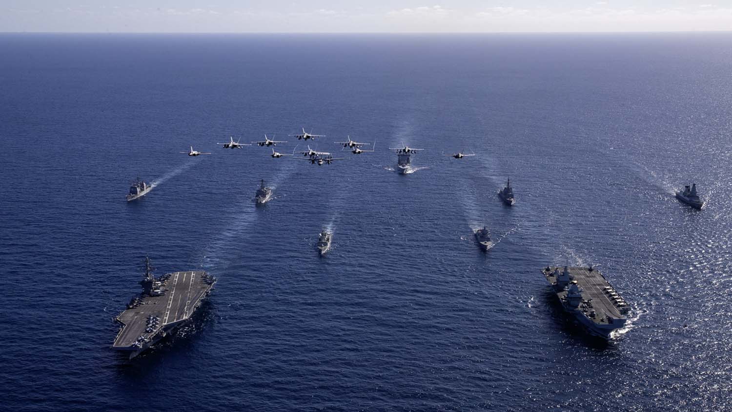 Two mighty carrier strike groups