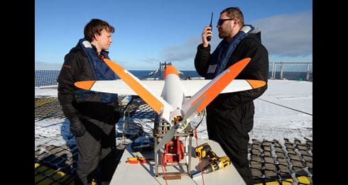Royal Navy uses pilotless aircraft to navigate through ice