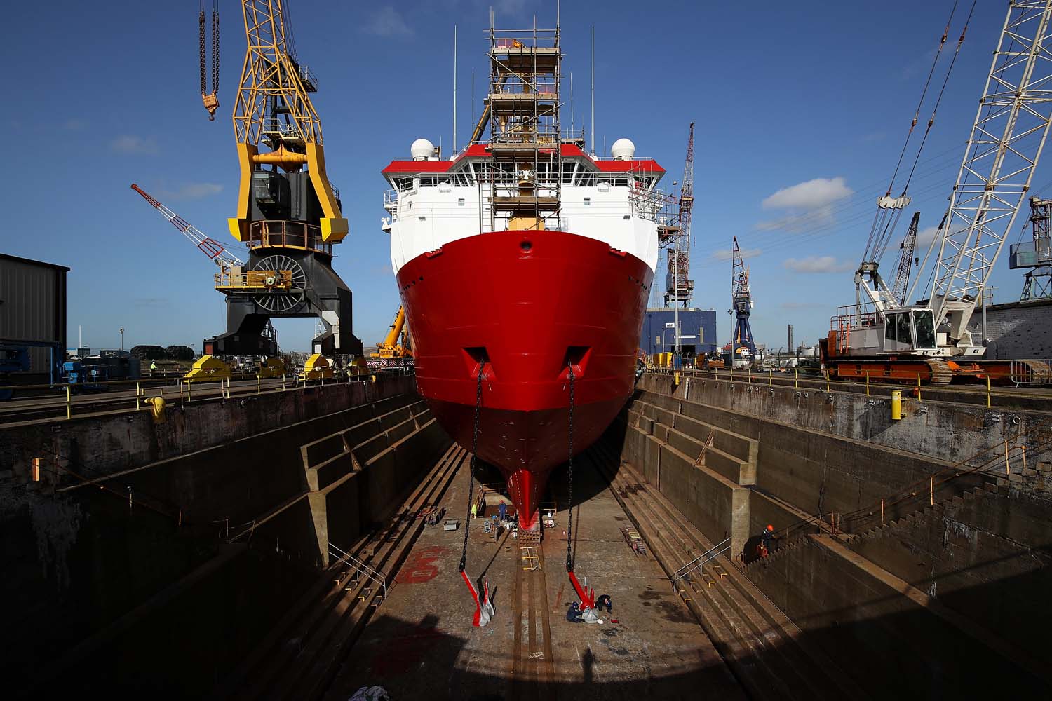 Navy’s icebreaker returns to the water ahead of Antarctic mission