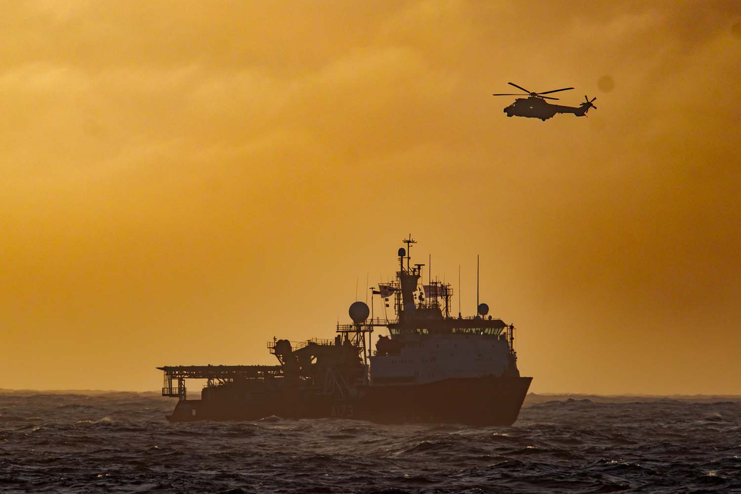 HMS Protector takes part in Unitas
