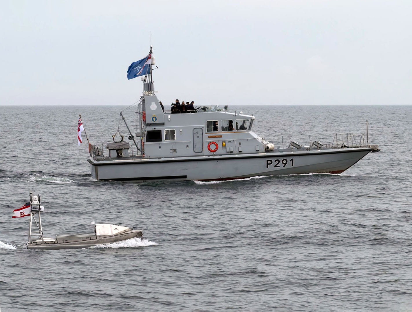 HMS Puncher sails in company with a US Navy GARC boat HMS Puncher sails in company with a US Navy GARC boat