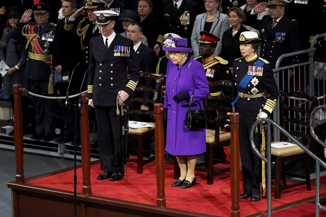 Queen welcomes Royal Navy’s largest ever ship into the Fleet