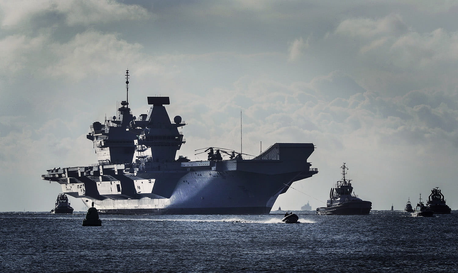HMS Queen Elizabeth arrives home