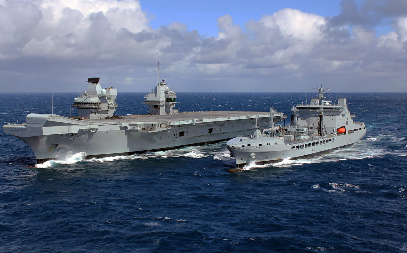 UK’s new carrier 'ready to raom' after filling up on the go for the first time