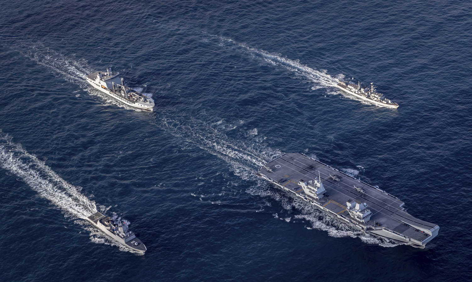 Final workout for Queen Elizabeth task group before homecoming