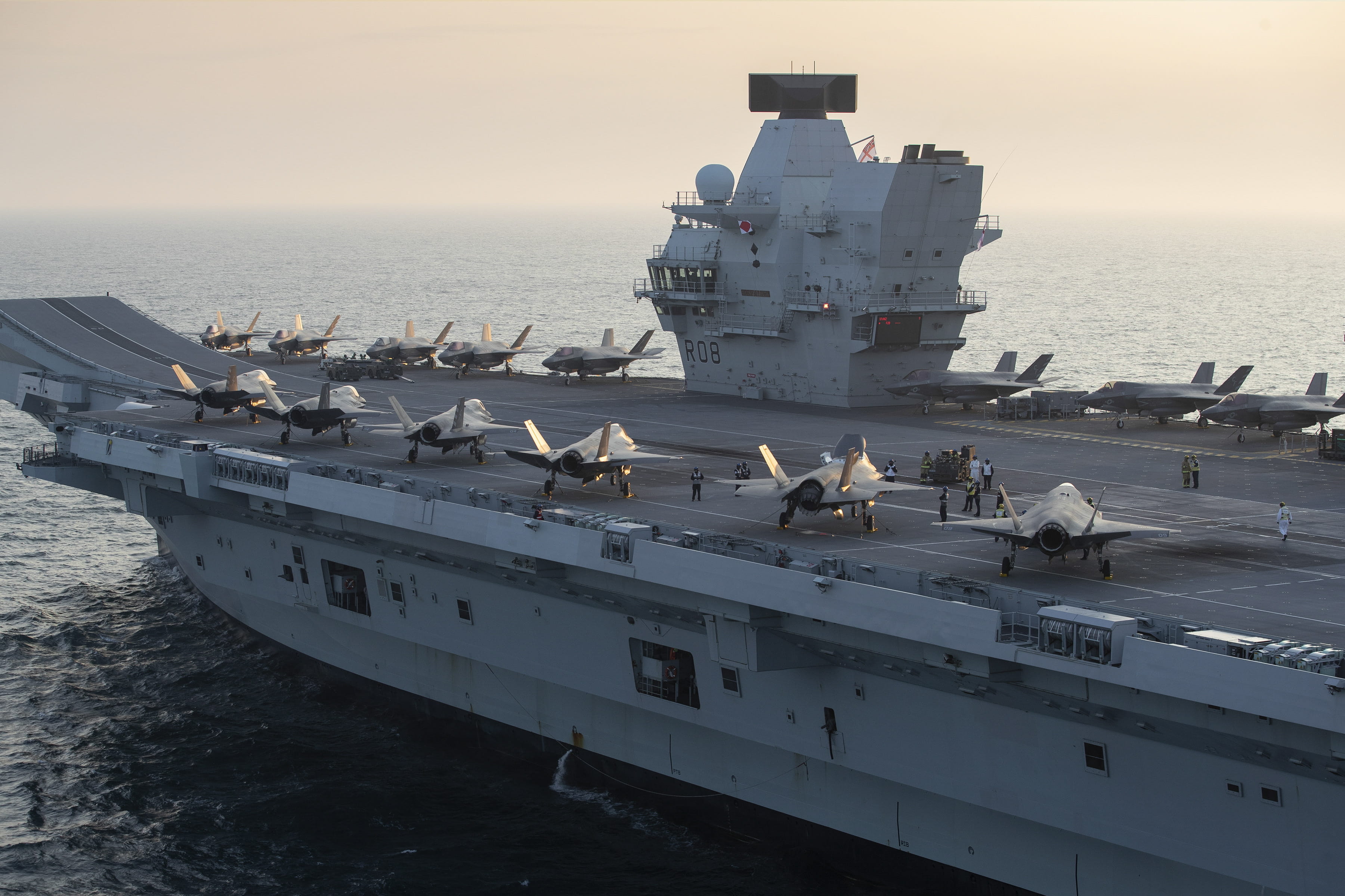HMS Queen Elizabeth is the new Fleet Flagship, having taken over from HMS Albion. Picture: LPhot Belinda Alker