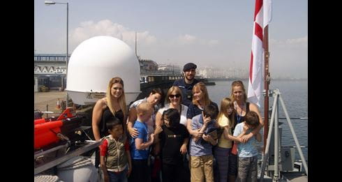 HMS Ramsey supports Isle of Man TT bike race