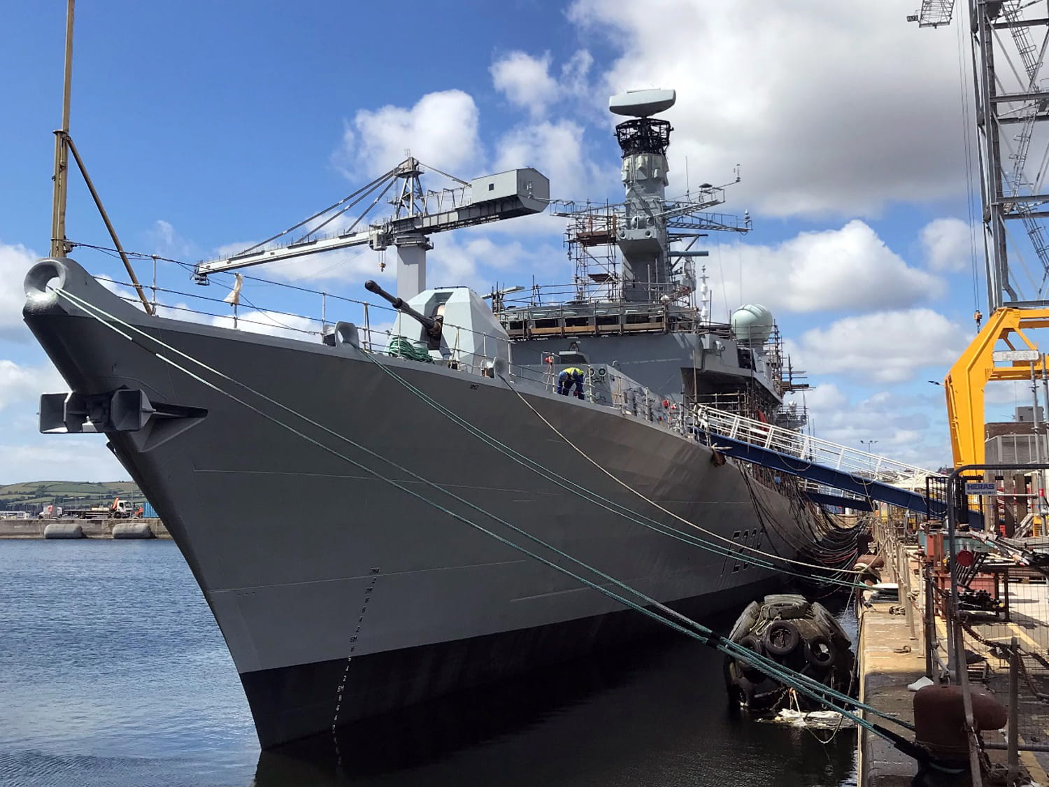 HMS Richmond readies herself for carrier mission