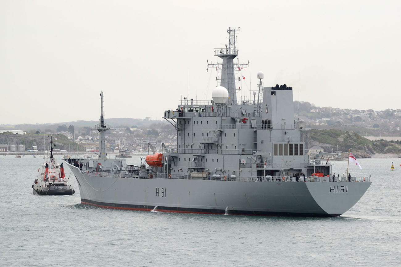 Survey ship HMS Scott returns home