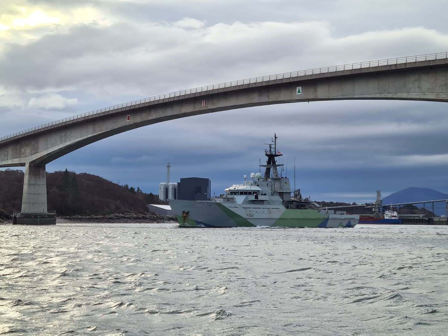 HMS Severn has been conducting navigational training around the Western Isles