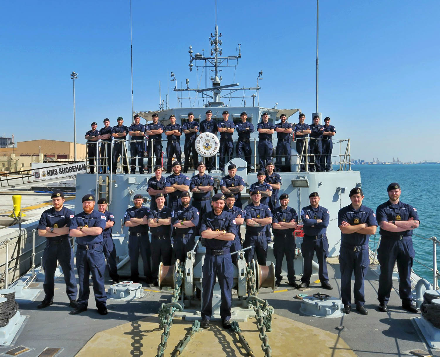 HMS Shoreham crew