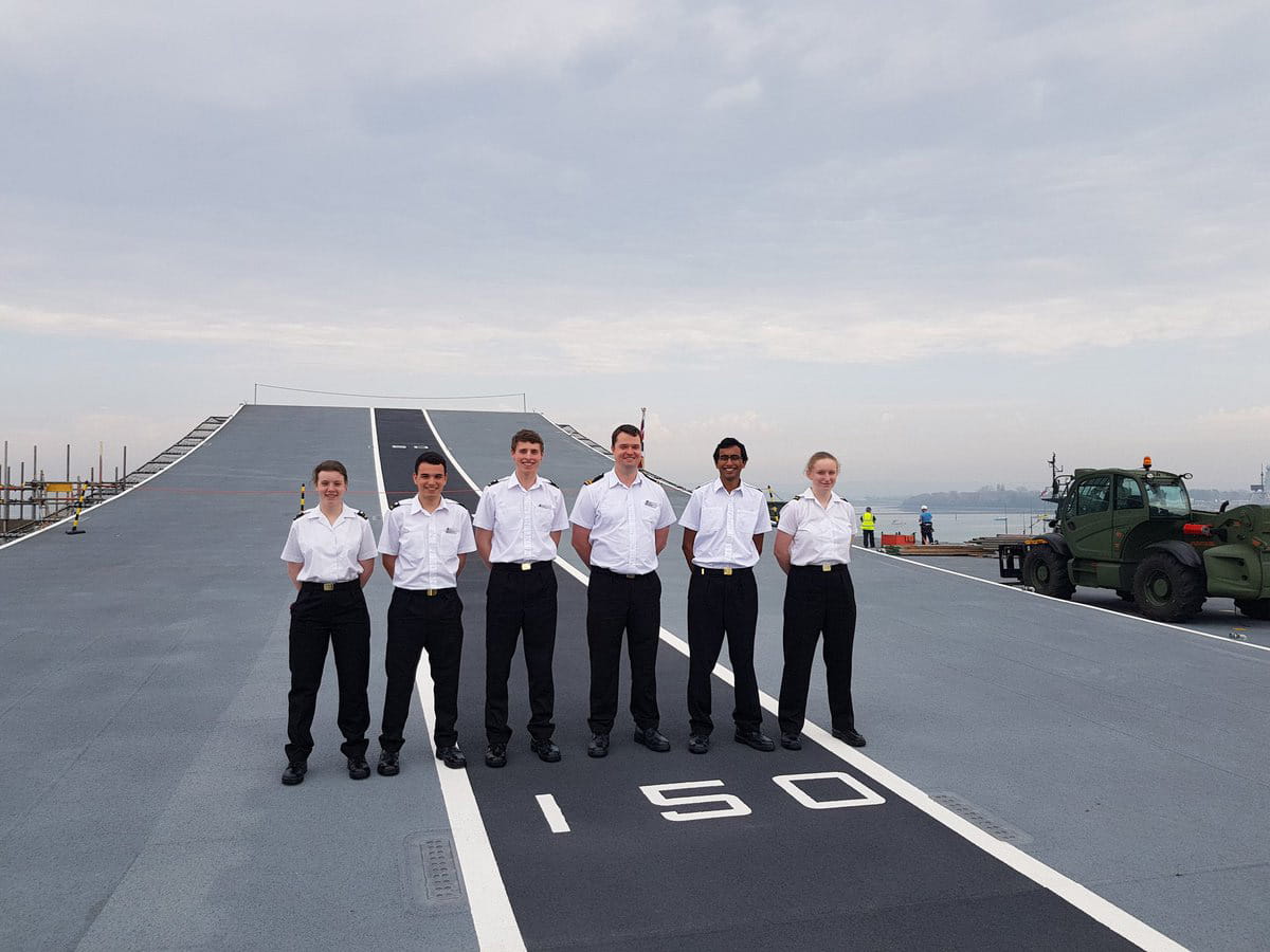 Oxford URNU visits HMS Queen Elizabeth