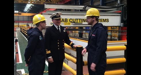 Scottish shipyards begin building Royal Navy's latest patrol ship