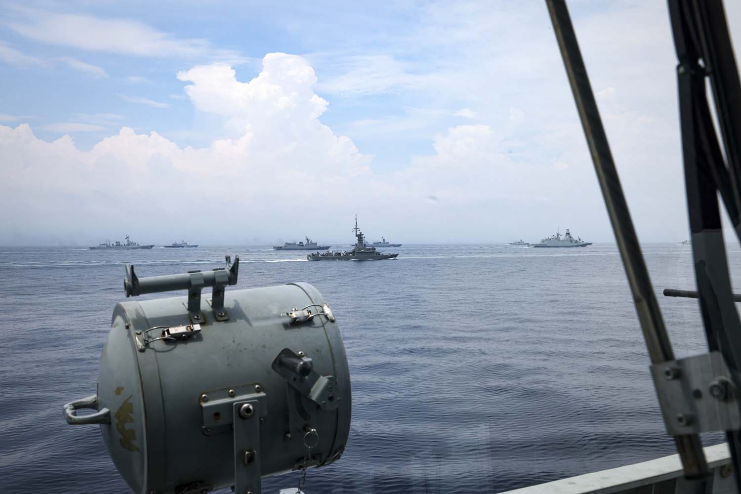 HMS Spey took part in multi-national Exercise Komodo, led by the Indonesian Navy. Picture: LPhot Bill Spurr
