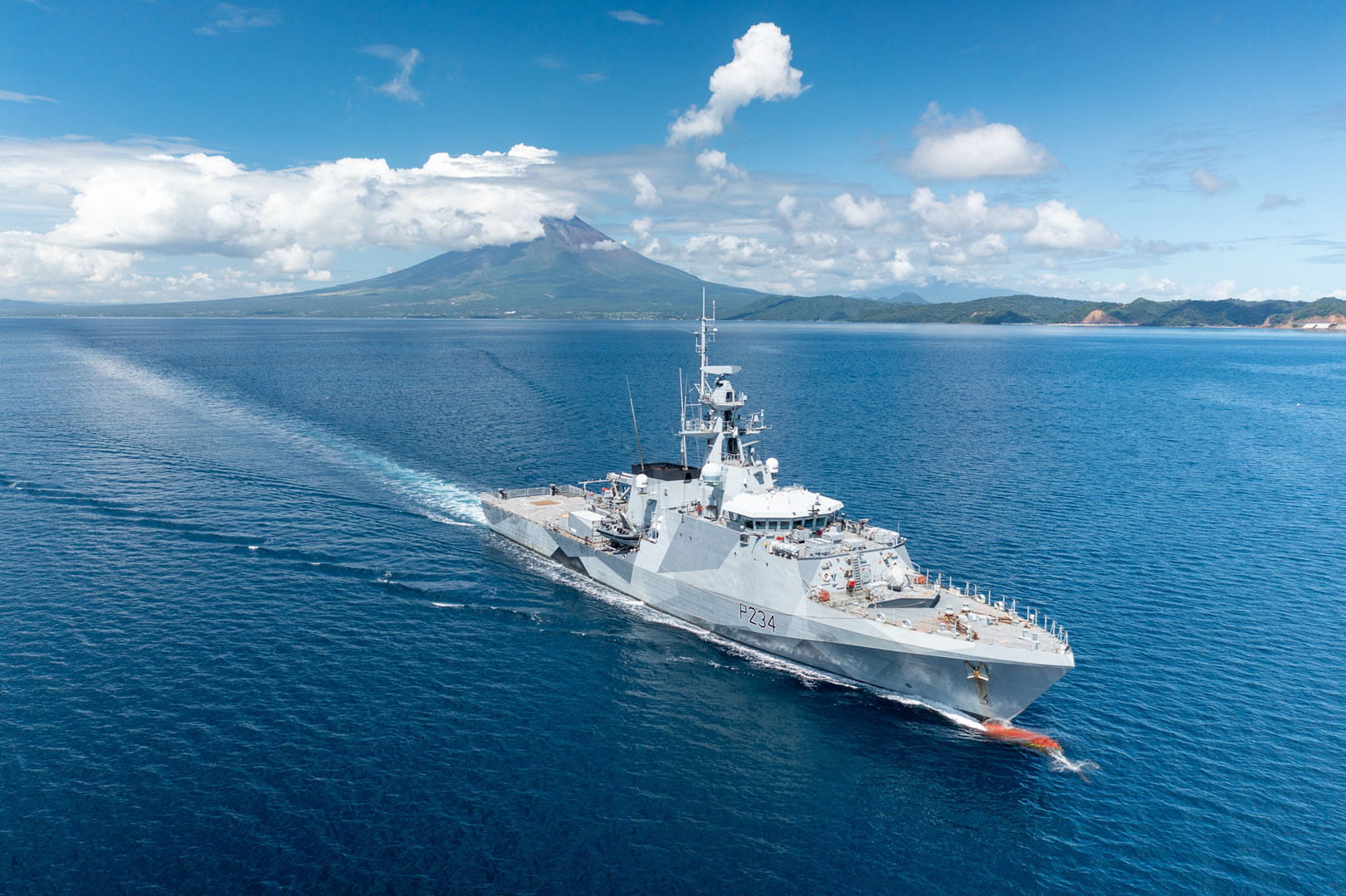 HMS Spey off the Philippines in 2023 HMS Spey off the Philippines in 2023