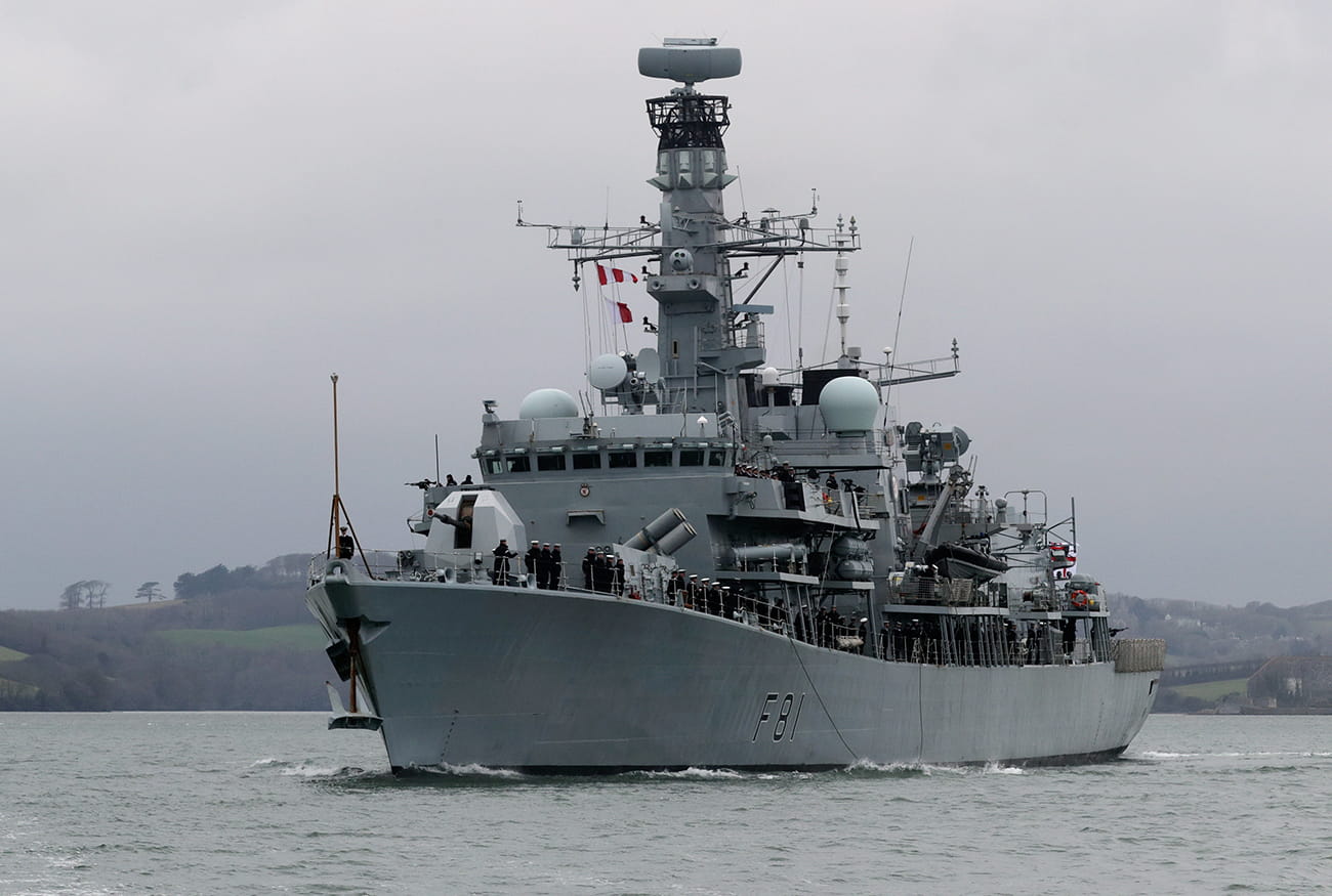 HMS Sutherland deploys