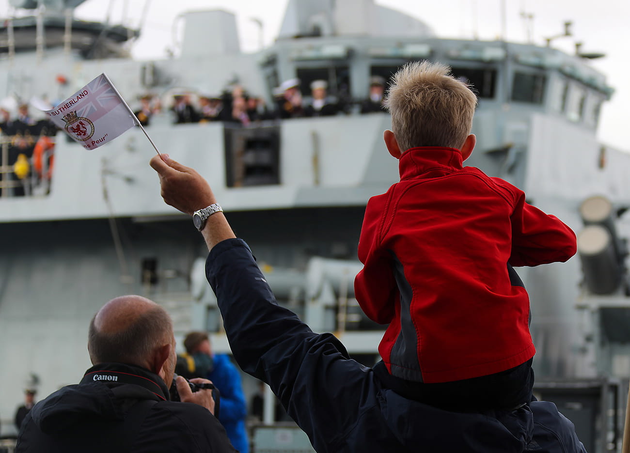 HMS Sutherland homecoming