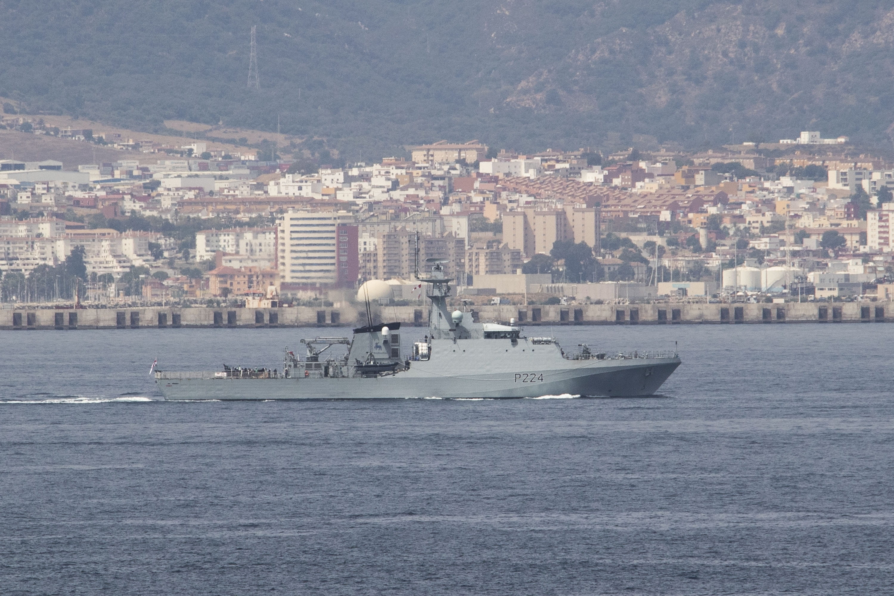 HMS Trent arrives in Gibraltar. Picture: LPhot Luke